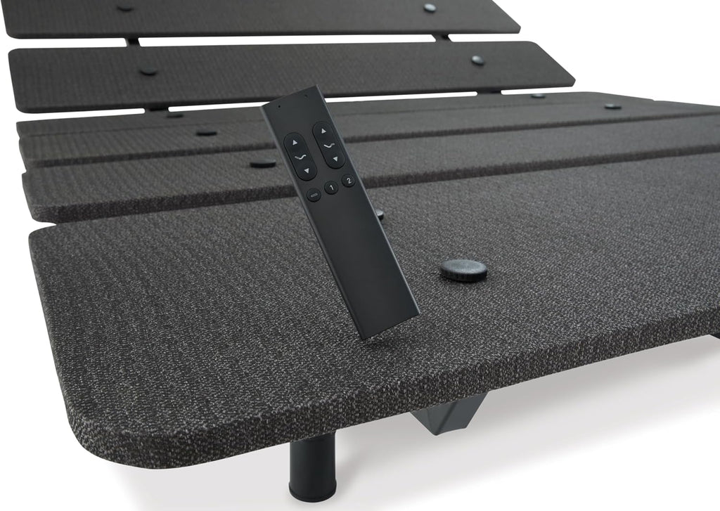 Signature Design by Ashley Cosmic Power Base Traditional King Adjustable Base with Head and Foot Incline, Wireless Remote and USB Ports, Black