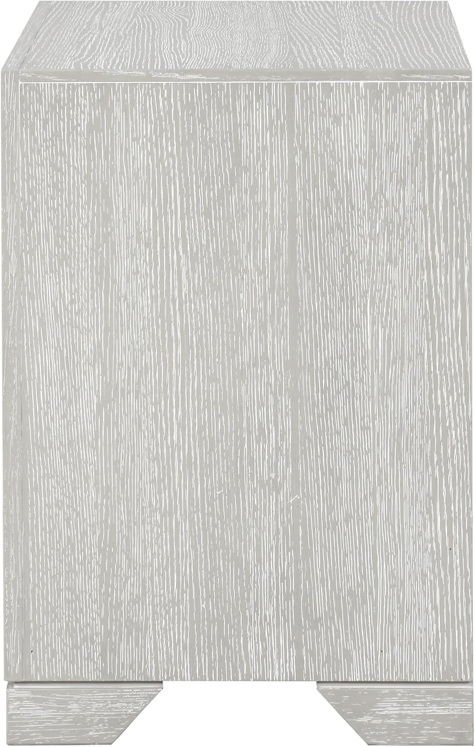 Furniture of America Narella Modern Wood 3-Piece Bedroom Set with Sunburst Pattern, Nickel Brushed Wire Hardware, Felt-Lined Top Drawers, Bracketed Feet, Box Spring Needed, Queen, Light Gray