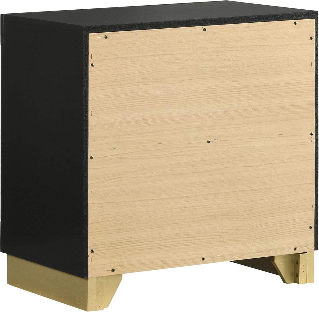 GOWE Sophia Black 4-Piece Eastern King Bedroom Set