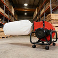 Horizontal Woodworking Dust Collector 750W (1HP) Electric Dust Extraction Machine with 15-Gallon Bag, Mobile Base, Wall Mount for Efficient Workshop and Garage Cleanup