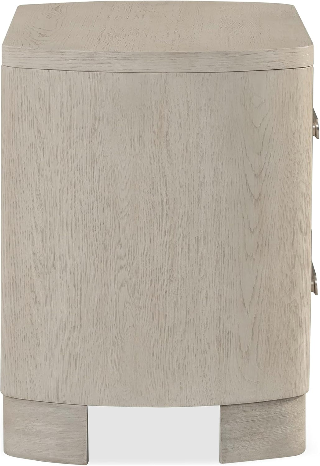 Furniture of America Nainsted Modern Wood 3-Piece Bedroom Set with Padded Headboard, USB Chargers on Nightstand, Metal Slide Glides, Rounded Edges, Box Spring Needed, Queen, White Oak