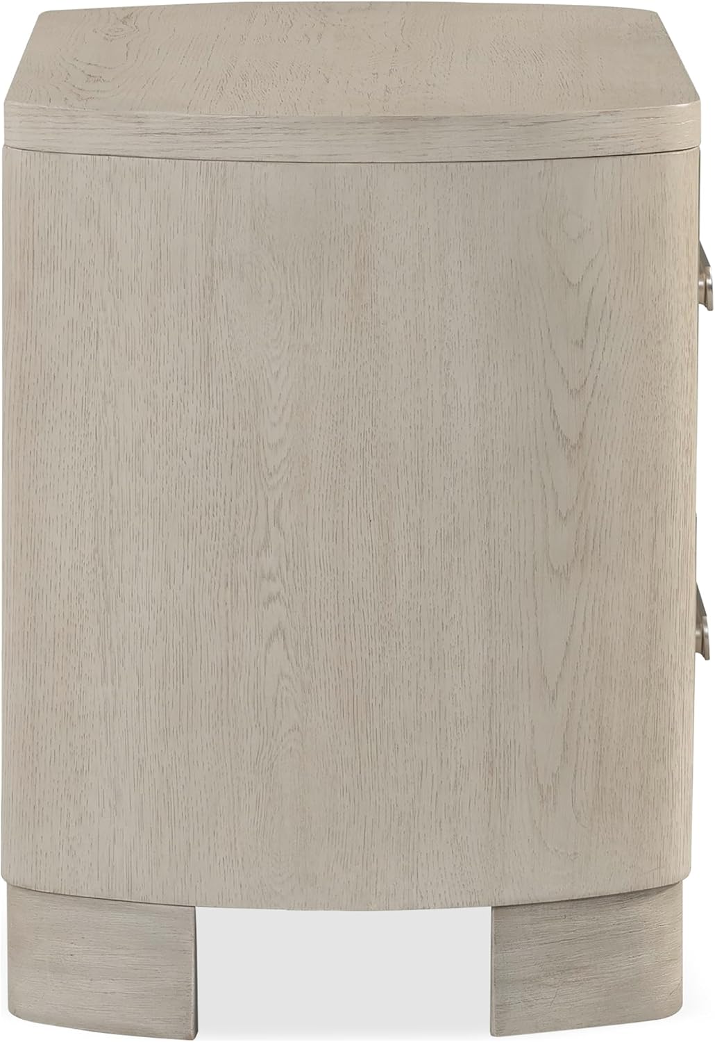 Furniture of America Nainsted Modern Wood 3-Piece Bedroom Set with Padded Headboard, USB Chargers on Nightstand, Metal Slide Glides, Rounded Edges, Box Spring Needed, Queen, White Oak