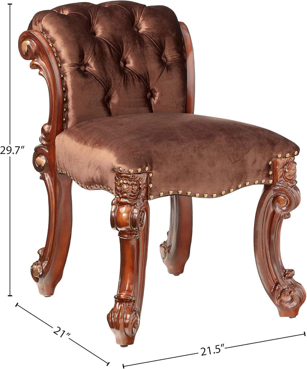 Acme Vendome Vanity Stool in Cherry