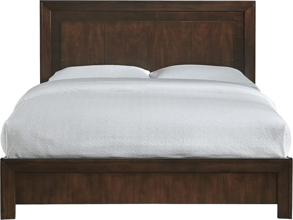 Modus Furniture Solid Wood Platform Bed, Full, Element - Chocolate Brown