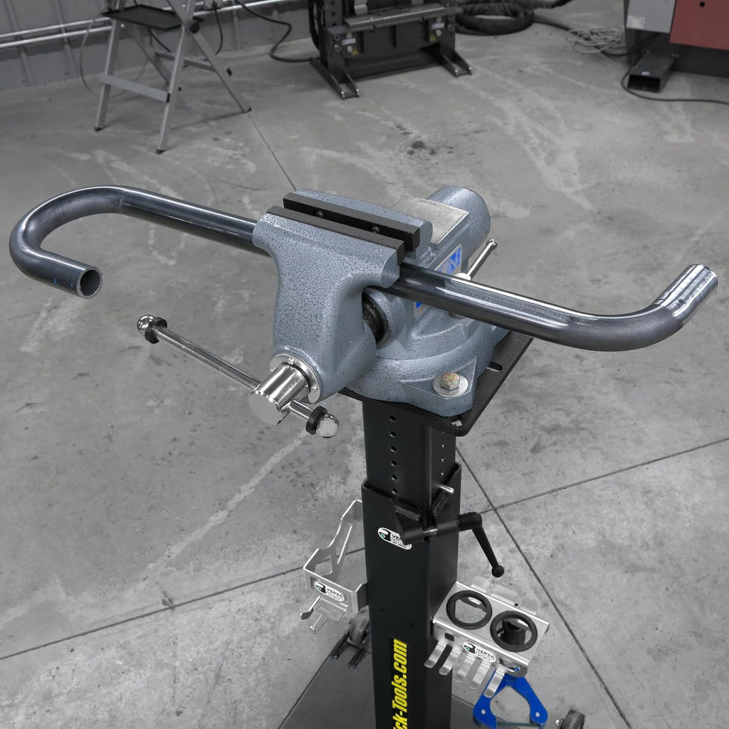 Trick-Tools Versa-Mount Adjustable Height Mobile Vise and Grinder Floor Stand, Made in the USA