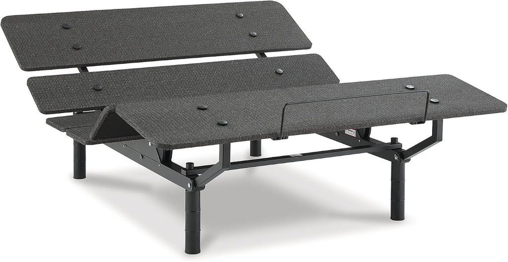 Signature Design by Ashley Cosmic Power Base Traditional Queen Adjustable Base with Head and Foot Incline, Wireless Remote and USB Ports, Black