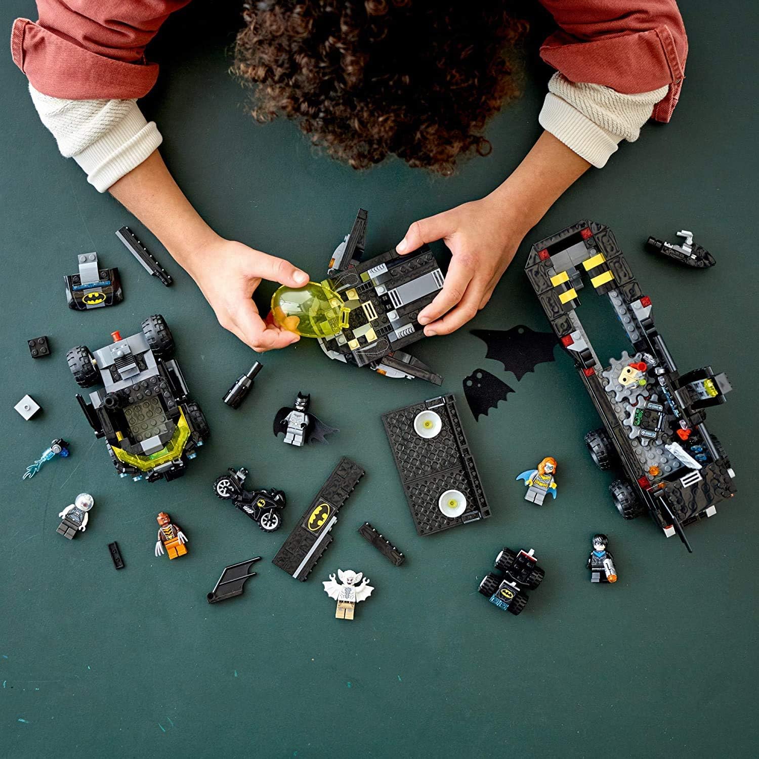 LEGO DC Mobile Bat Base 76160 Batman Building Toy, Gotham City Batcave Playset and Action Minifigures, Great 'Build Your Own Truck' Batman Gift for Kids Aged 6 and up (743 Pieces)