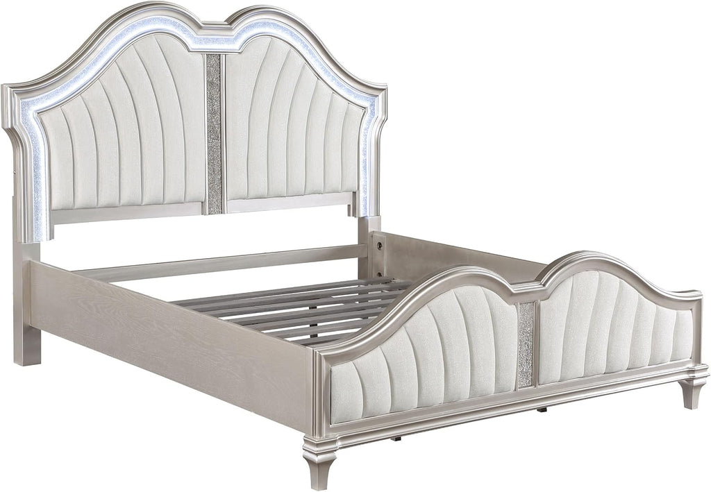 GOWE Evangeline Silver Oak 4-Piece Eastern King Bedroom Set