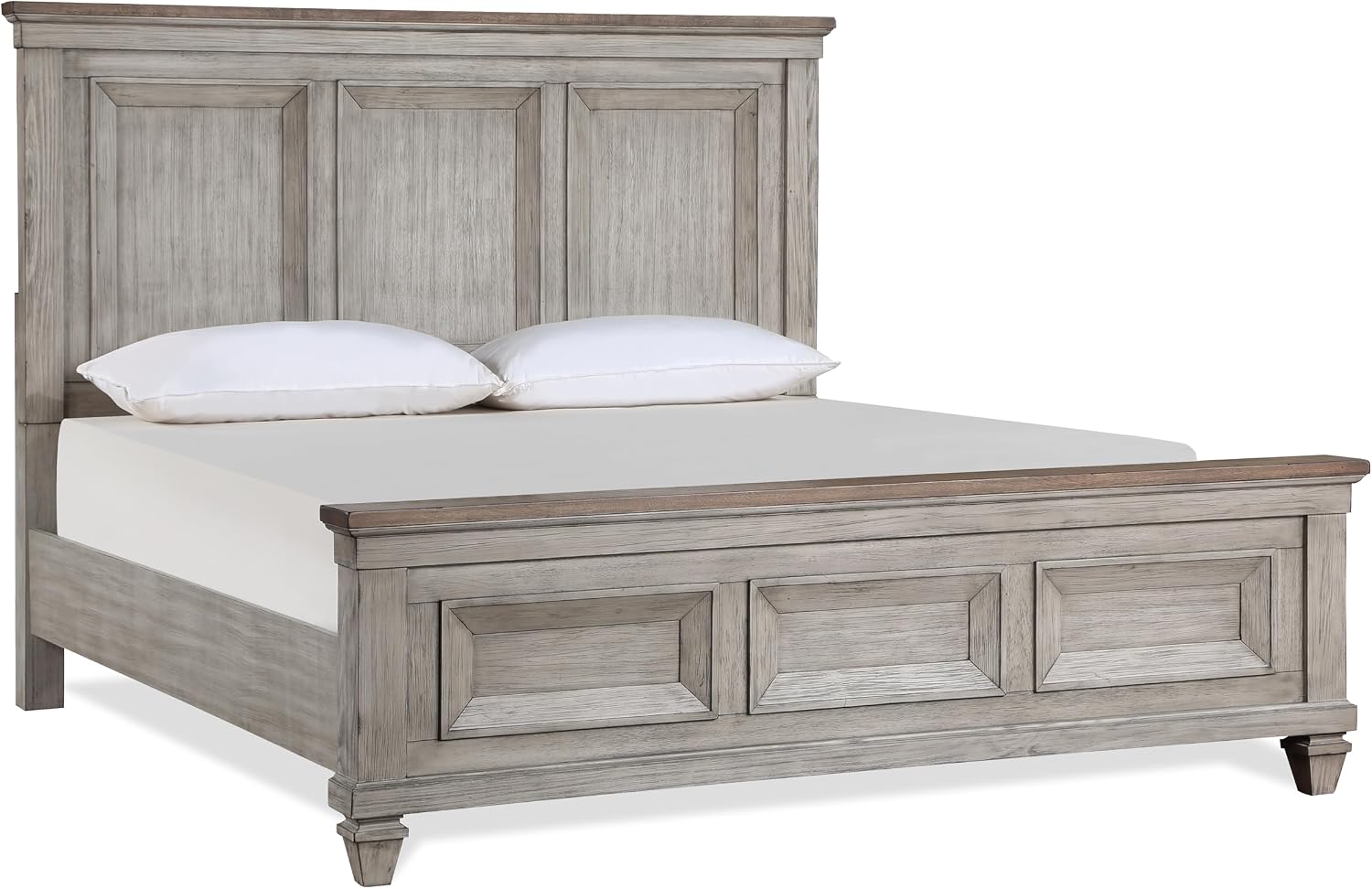 New Classic Furniture Mariana Solid Wood Queen Bed, Vintage Creme