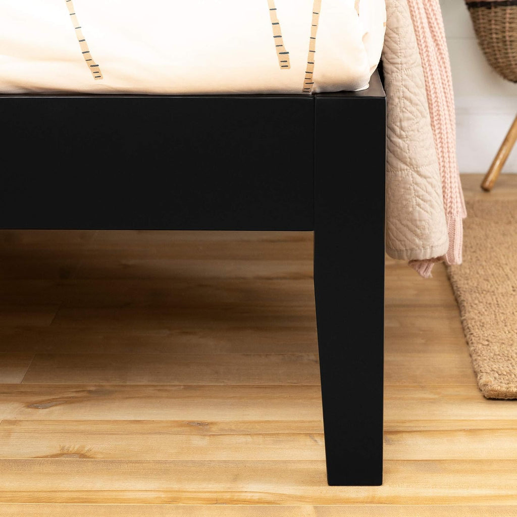 South Shore Vito Platform Bed, Twin, Black