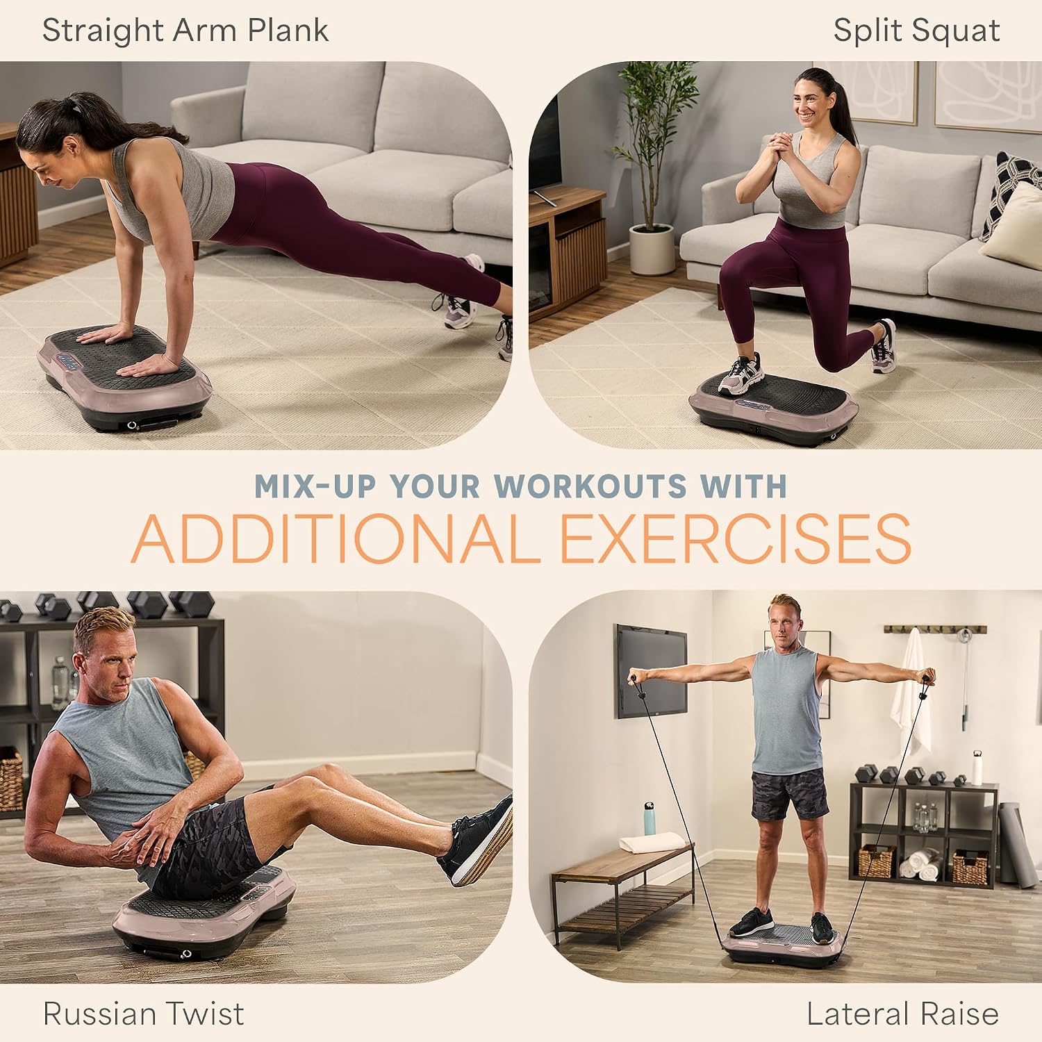 Lifepro Waver Vibration Plate Exercise Machine – High-Intensity Vibration Plate for Lymphatic Drainage – Full-Body Workout Vibrating Platform with Loop Bands – Fitness Equipment for Strength & Toning