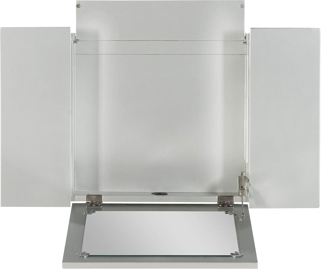 Linon Silver Harper Vanity Set, 32' W x 18' D x 46.75' H