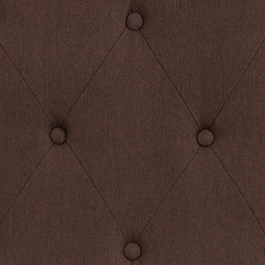 Flash Furniture Cambridge Tufted Upholstered King Size Headboard in Dark Brown Fabric