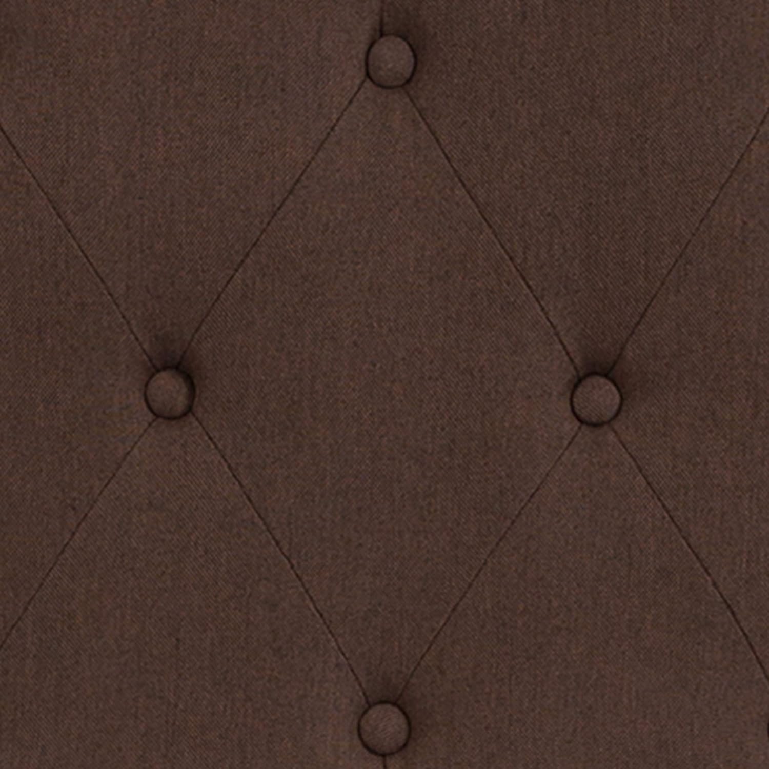 Flash Furniture Cambridge Tufted Upholstered King Size Headboard in Dark Brown Fabric
