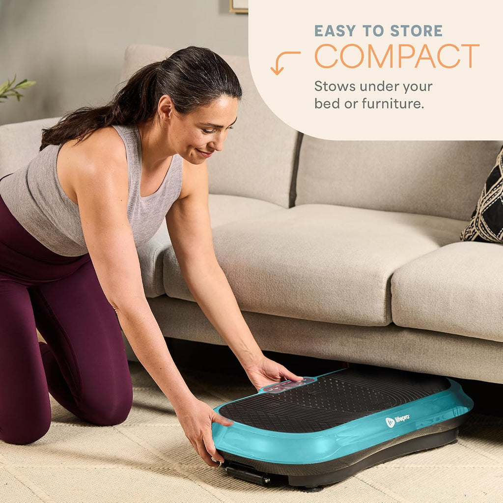 Lifepro Waver Vibration Plate Exercise Machine – High-Intensity Vibration Plate for Lymphatic Drainage – Full-Body Workout Vibrating Platform with Loop Bands – Fitness Equipment for Strength & Toning