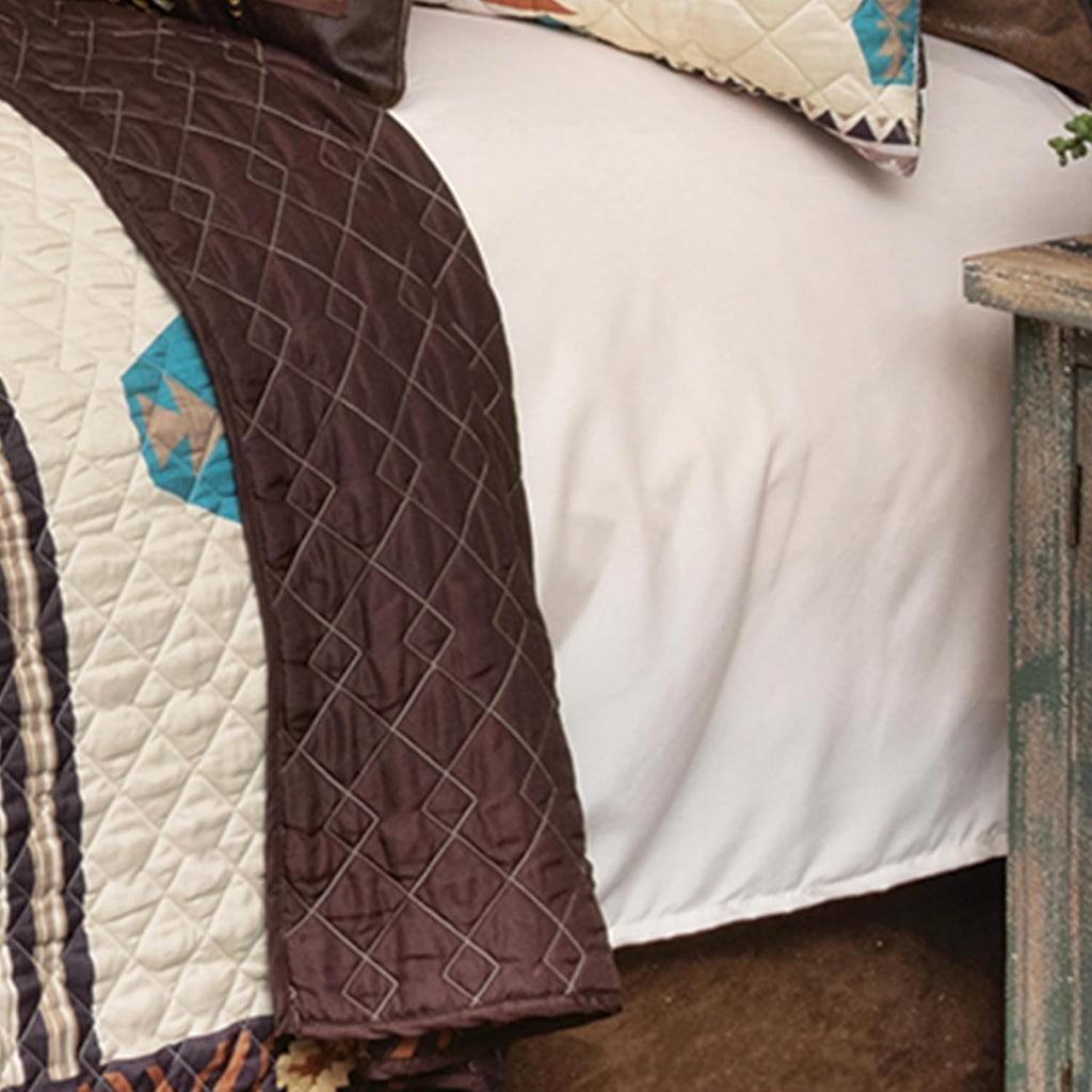 BLACK FOREST DECOR Sunrise Canyon King Quilt Set - Cotton and, Lightweight, Machine Washable, Southwestern Quilt with Tribal Patterns, Includes Quilt & Shams, 105' W x 95' L