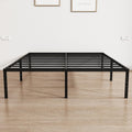 California King Bed Frames 14 inch High Metal Platform Heavy Duty California King Size Bed Frame, No Box Spring Needed, Easy Assembly, Sturdy Steel Slat Support Foundation