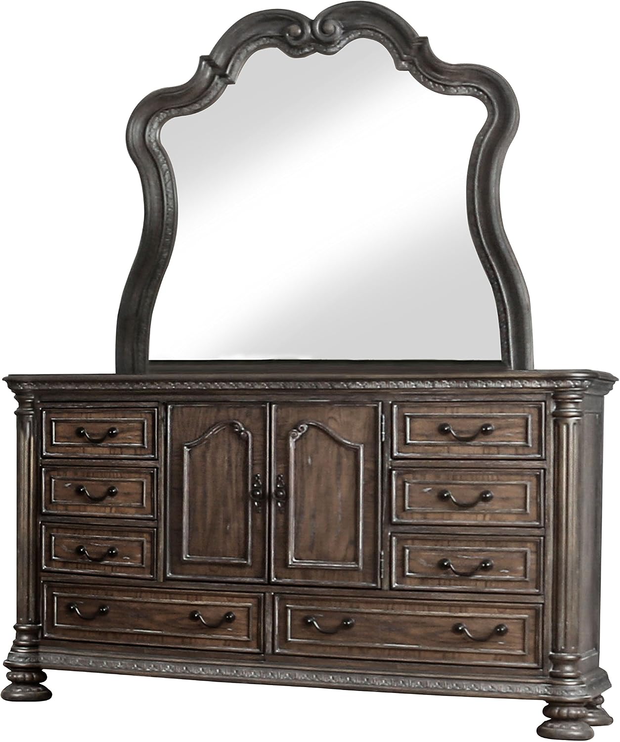 HOMES: Inside + Out Anitra Traditional Queen 4 Piece Bed Set,