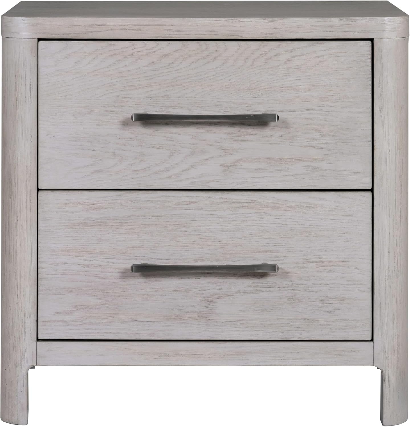 Furniture of America Fielden Modern Solid Wood 3-Piece Bedroom Set with USB Chargers on Nightstand, Felt-Lined Top and Cedarwood-Lined Bottom Drawers, Pewter Handles, Box Spring Required, Queen, Oak