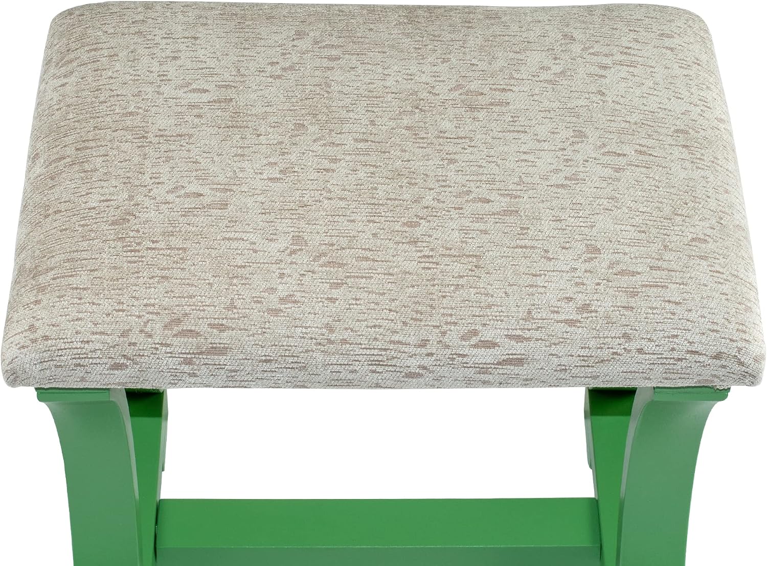 Poundex Bobkona Edna Vanity Set with Stool, Apple Green