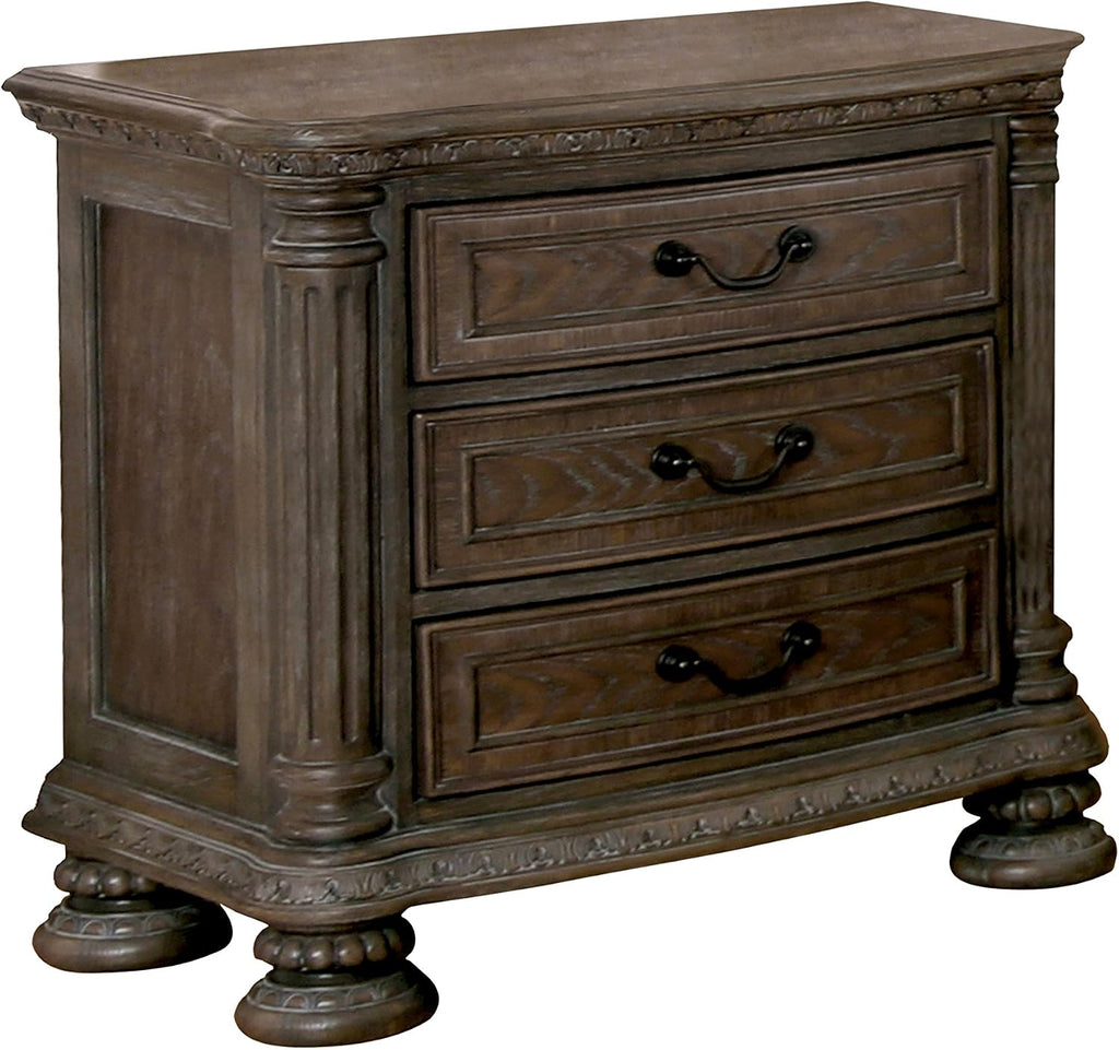 HOMES: Inside + Out Anitra Traditional Queen 4 Piece Bed Set,