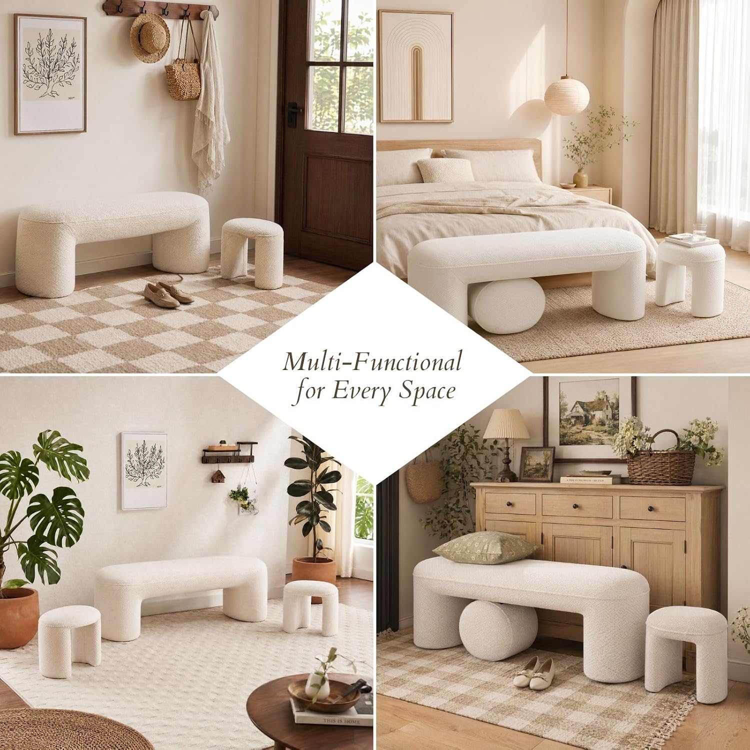 2653 Nesting Ottoman Bench Set