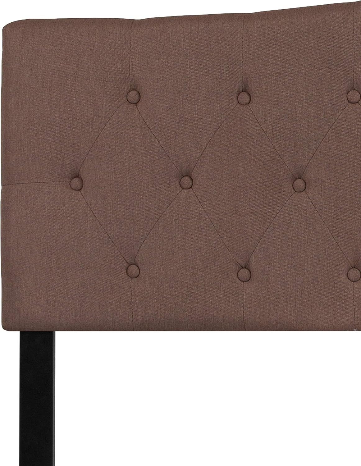 Flash Furniture Cambridge Button Tufted and Diamond Stitched Upholstered King Size Headboard in Camel Fabric