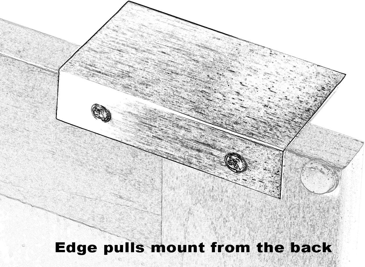 #3154-2 in. CKP Brand Edge Pull, Brushed Satin Nickel - 10 Pack