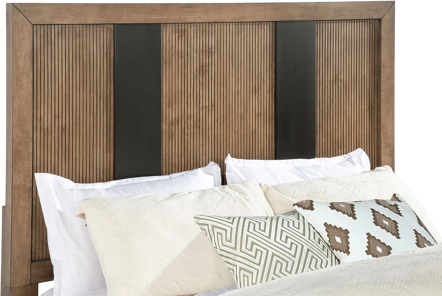 Coaster Home Furnishings Terrace Transitional 4-Piece Bedroom Set California King Size Storage Panel Bed Frame 58-inch Headboard Ash Brown 224900KW-S4