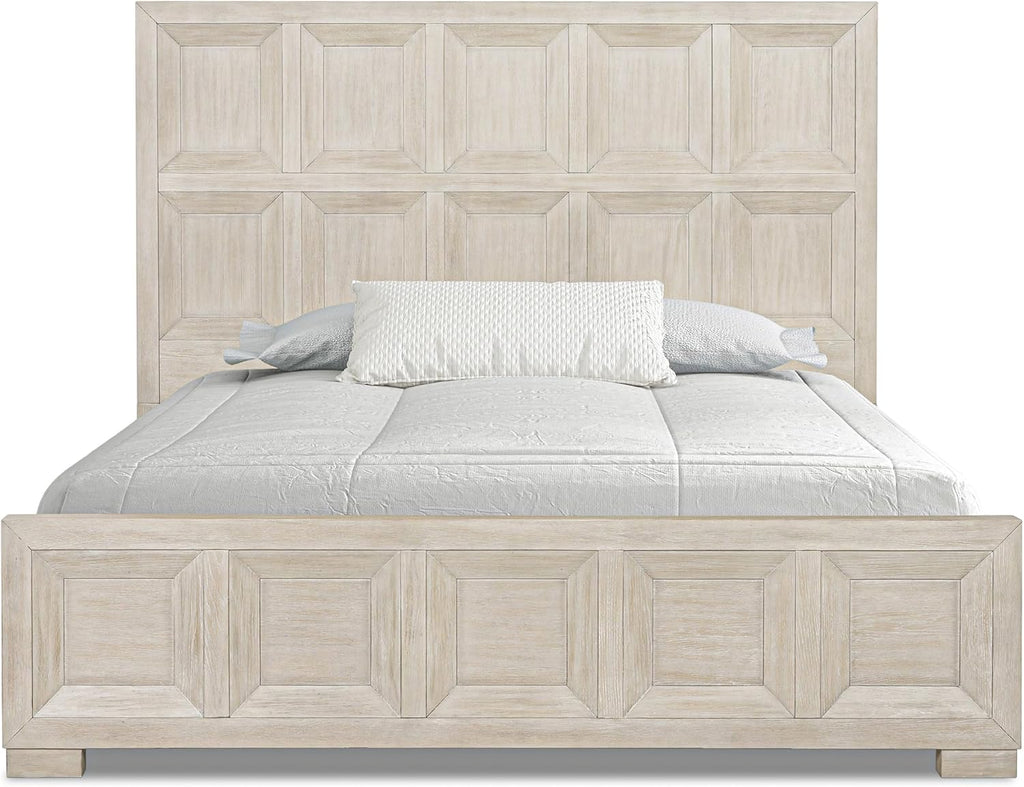 Furniture of America Dannen Modern Classic Solid Wood 3-Piece Bedroom Set, Panel Bedframe, Writing Desk and Wooden Nightstand with USB Ports, Box Spring Needed, Queen, Tawny Brown