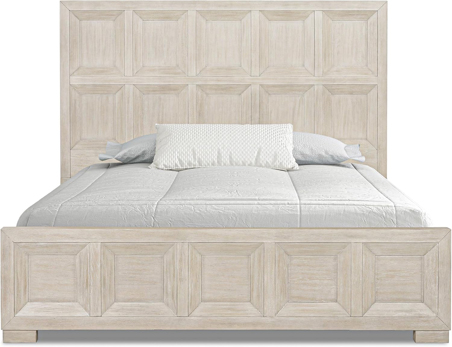 Furniture of America Dannen Modern Classic Solid Wood 3-Piece Bedroom Set, Panel Bedframe, Writing Desk and Wooden Nightstand with USB Ports, Box Spring Needed, Queen, Tawny Brown