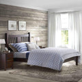 Grain Wood Furniture Shaker Solid Wood Slat Bed (Cherry, Queen)