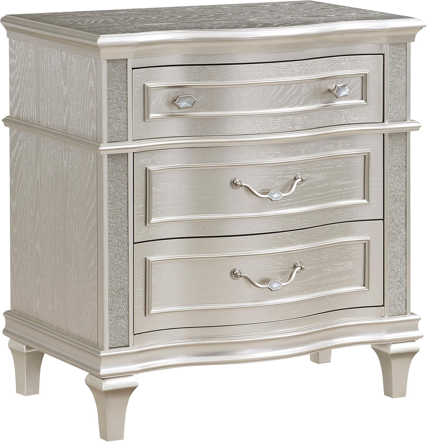 GOWE Evangeline Silver Oak 4-Piece Eastern King Bedroom Set