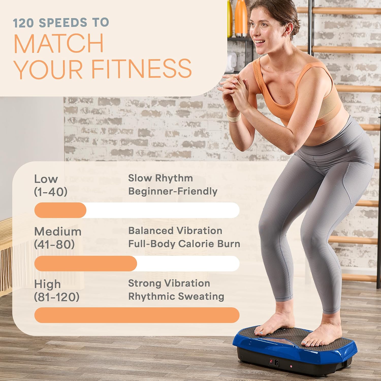 Lifepro HexaPlate Vibration Plate Exercise Machine with Magnetic Acupoints & 9 Presets — Whole Body Vibrating Platform Machine with Resistance Bands — Vibration Plate for Lymphatic Drainage & Home Gym