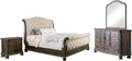 HOMES: Inside + Out Keven Transitional Queen 4 Piece Bed Set,