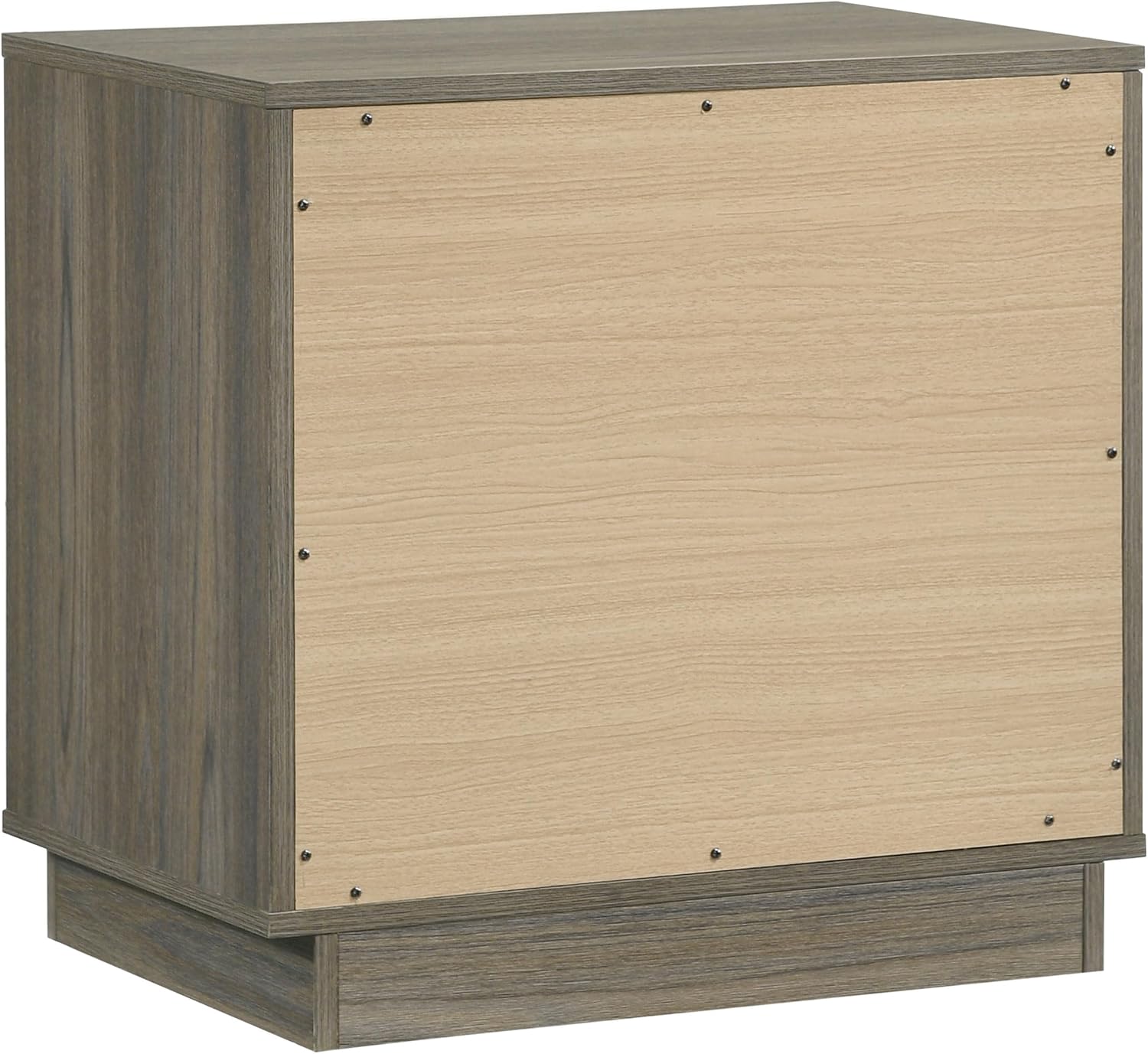 Coaster Home Furnishings Fenwick Contemporary 4-Piece Bedroom Set Eastern King Size Bookcase Bed Frame 48-inch Headboard Grey Oak/Almond 224981KE-S4