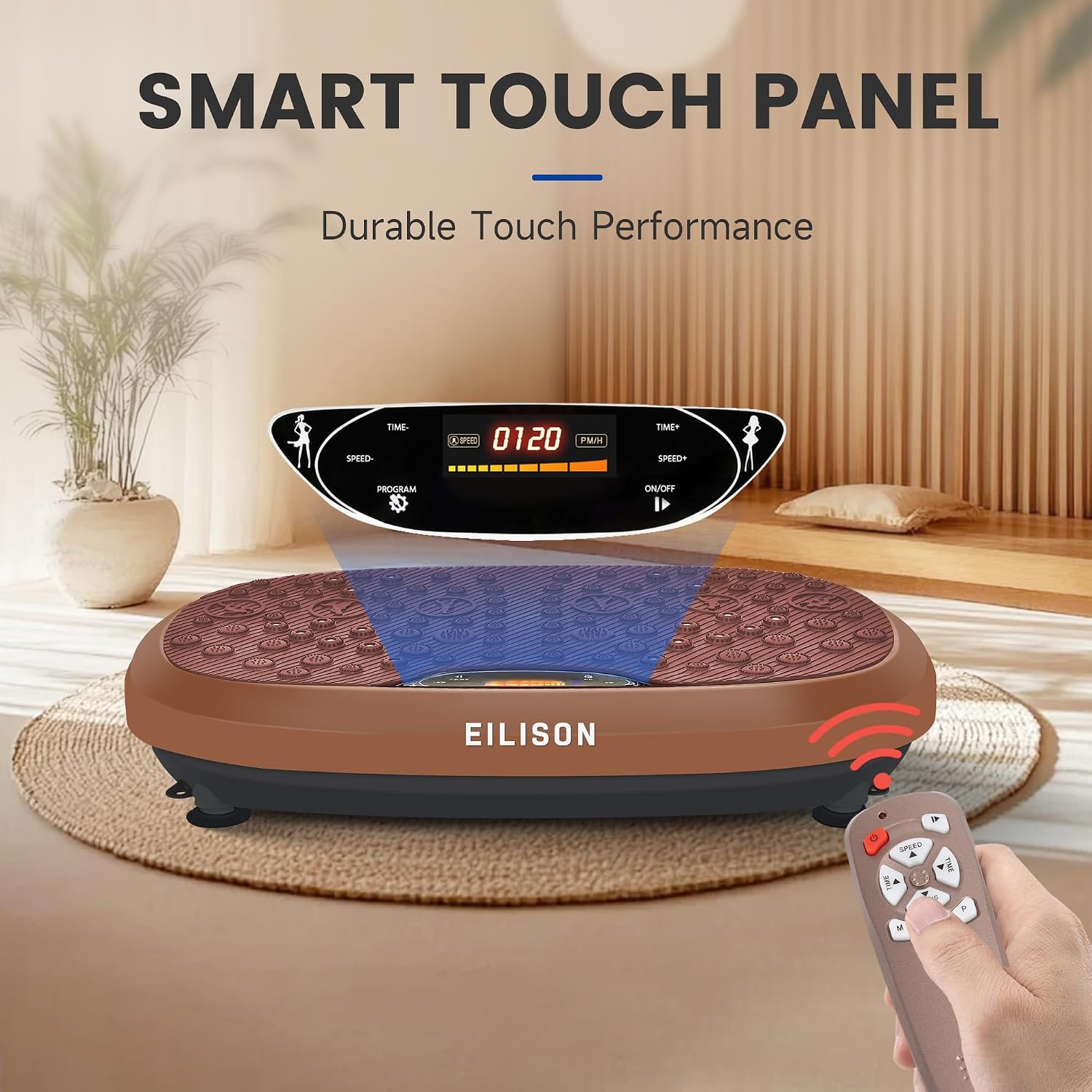 EILISON FitMaxx 3D XL Vibration Plate Exercise Machine - Whole Body Workout Vibration Platform w/Loop Bands - Lymphatic Drainage Machine for Weight Loss, Shaping, Recovery