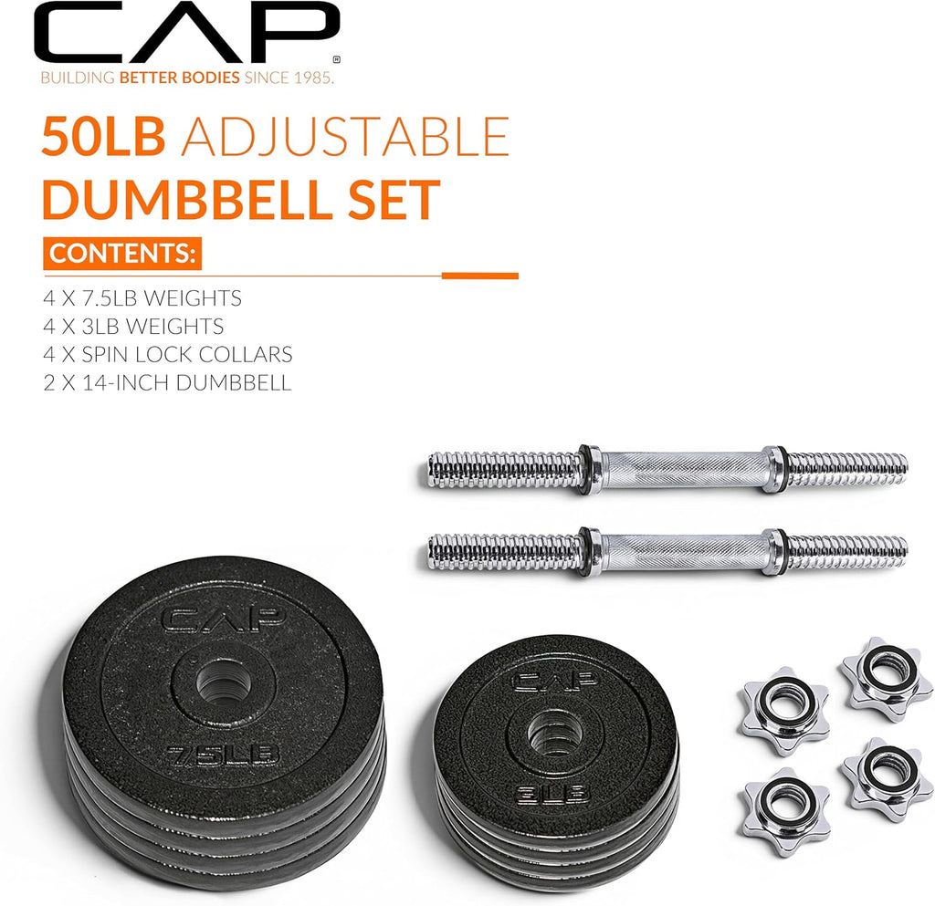 Cap Barbell Adjustable Dumbbell Weight Set | Multiple Options