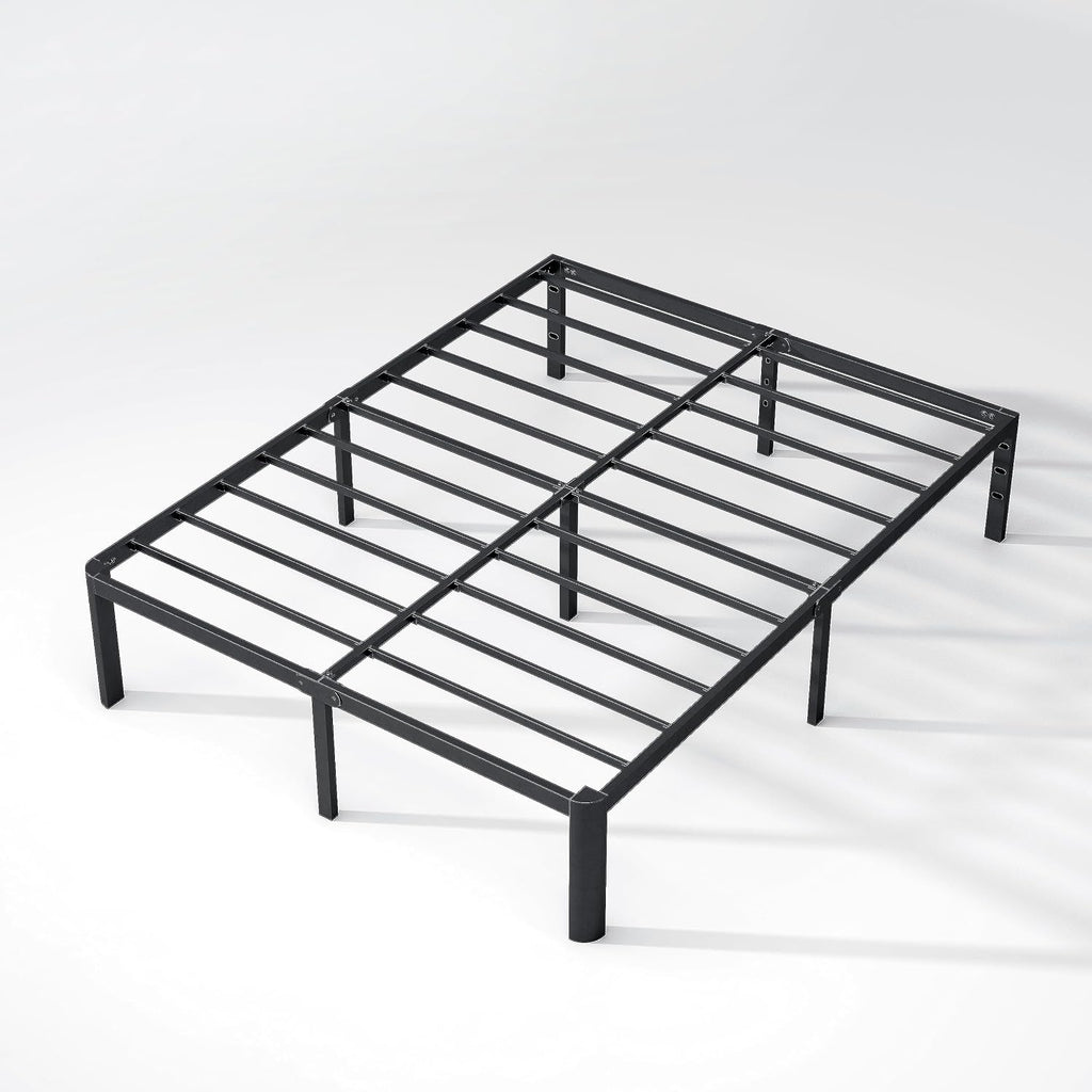 14 Inch King Bed Frame with Round Corners, Heavy Duty Metal Platform Bed Frame King Size, Noise Free, No Box Spring Needed, Easy Assembly - Sturdy and Elegant, Black