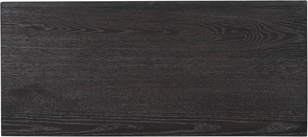 Furniture of America Dannen Modern Solid Wood 3-Piece Bedroom Set with Oversized Nightstand, Cedarwood-Lined Bottom and Felt-Lined Top Drawers, Box Spring Needed, King, Weathered Black