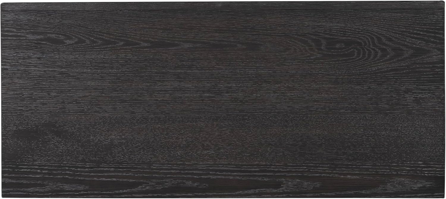 Furniture of America Dannen Modern Solid Wood 3-Piece Bedroom Set with Oversized Nightstand, Cedarwood-Lined Bottom and Felt-Lined Top Drawers, Box Spring Needed, King, Weathered Black