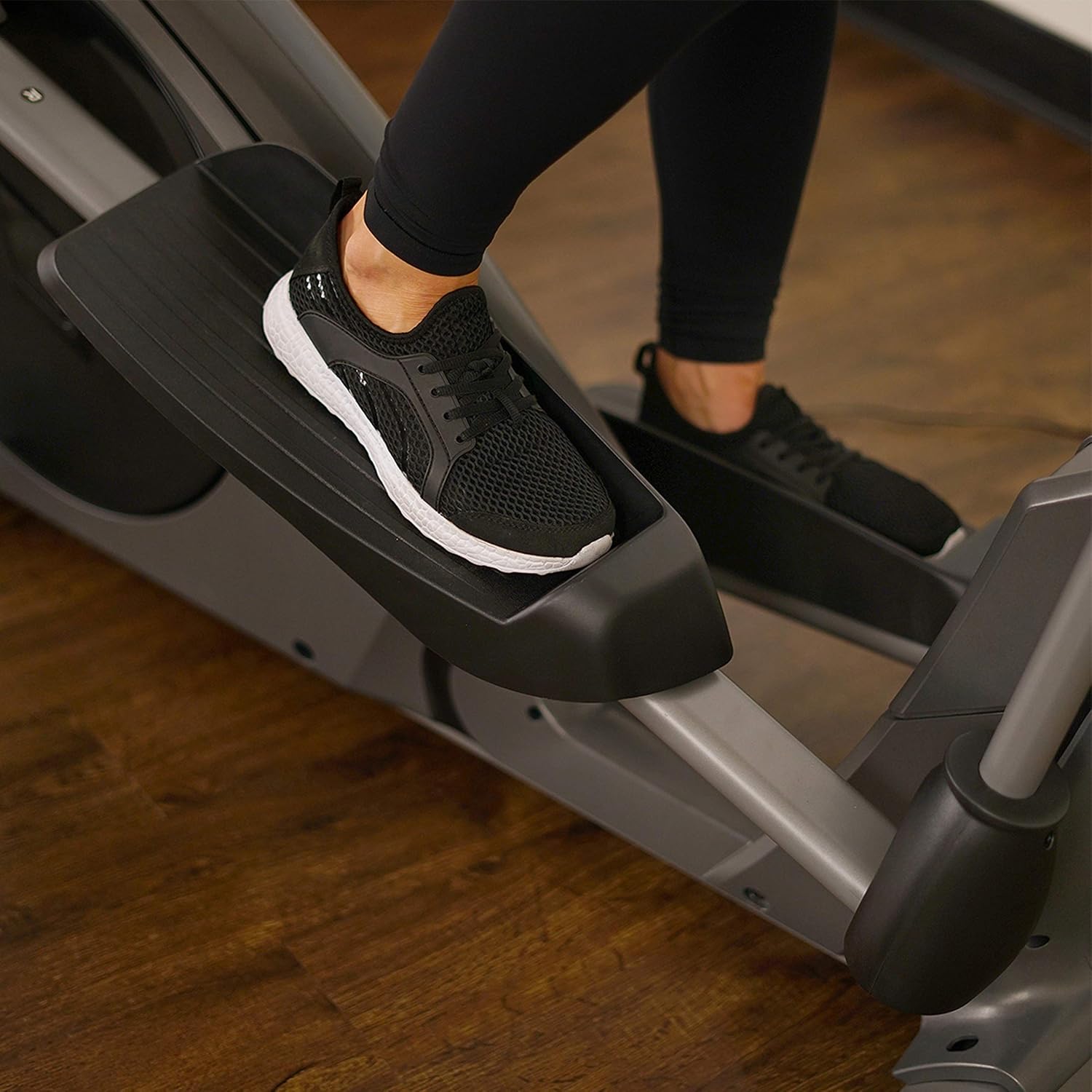 Sunny Health & Fitness Elliptical Machine with Extended Stride, Ultra Quiet 300 lbs Capacity Cross Training Cardio Fully Body Exercise for Home, Sunny Fit App Access, Optional 12' or 16' Stride Length