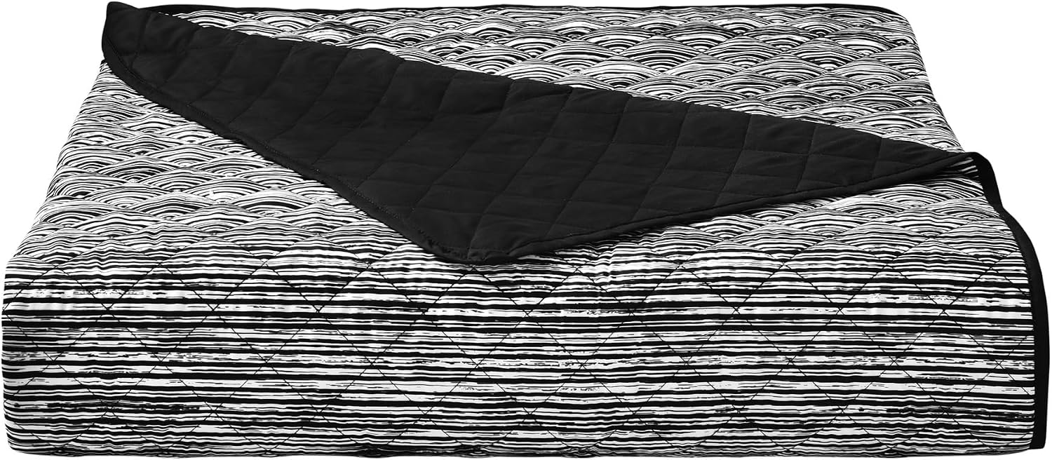 Royal Court Dalton - Black Twin/Twin XL 2PC. Quilt Set
