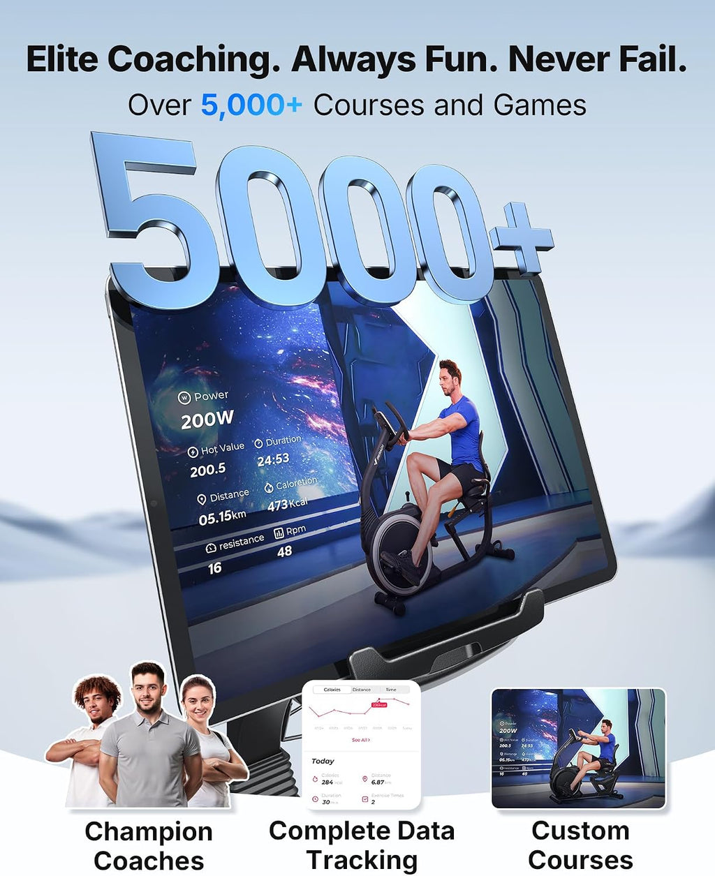 MERACH Recumbent Exercise Bikes for home, Light Commercial High-end Recumbent Bike for Seniors Adults, Magnetic Recumbent Exercise Bike with Smart Bluetooth and Exclusive App, LCD, Heart Rate Handle