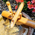 Solar Water Fountain with Pump,16' Solar Bamboo Fountain Feng Shui Zen Fountain Kit, Outdoor Bamboo Fountains Outdoor Tabletop Fountains, for Indoor Outdoor Backyard Lawn,