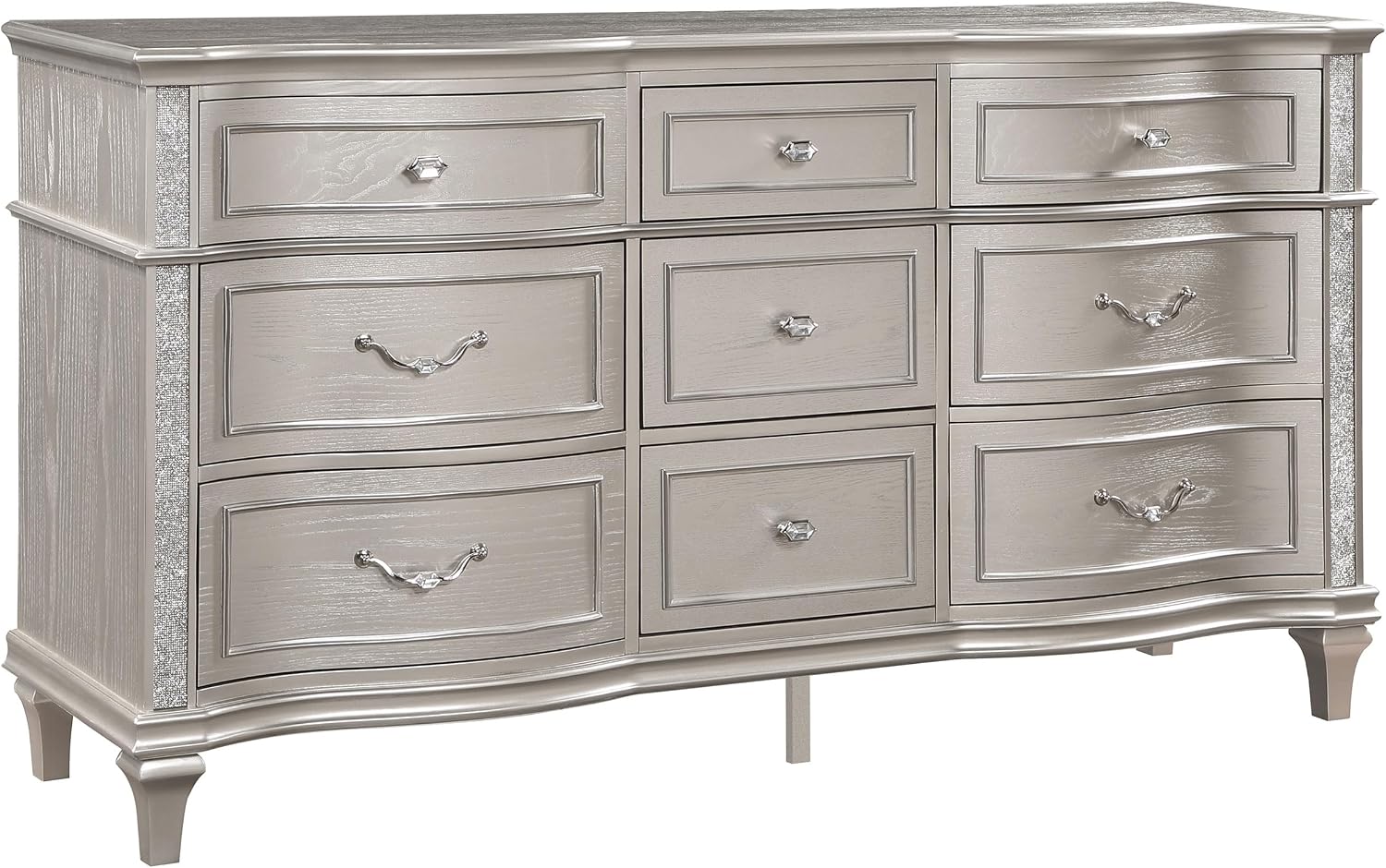 GOWE Evangeline Silver Oak 4-Piece Eastern King Bedroom Set