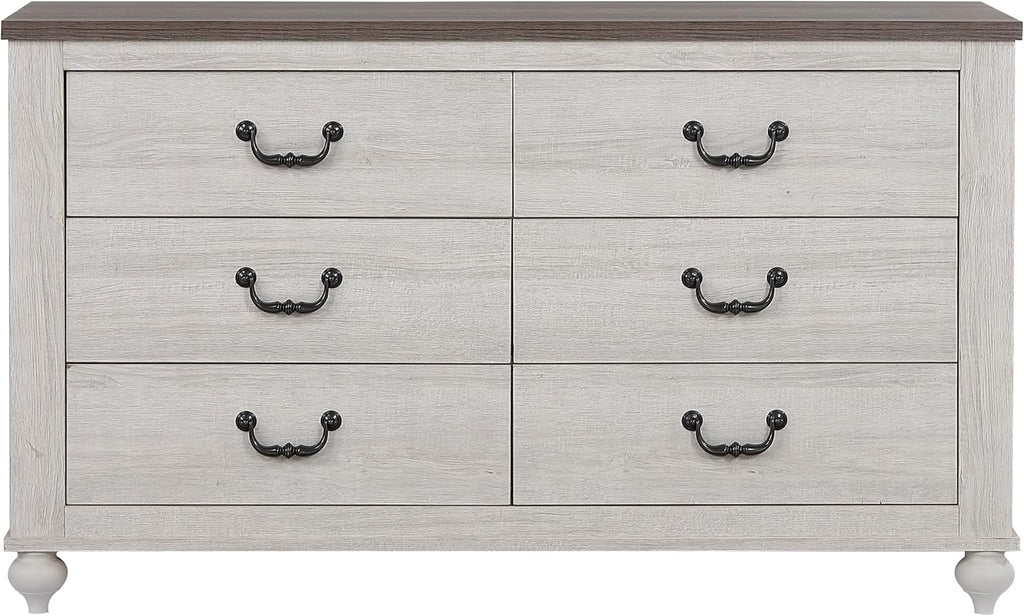 Coaster Home Furnishings Stillwood Farmhouse 4-Piece Bedroom Set California King Size Sleigh Bed Frame 55-inch Headboard Vintage Linen 223281KW-S4
