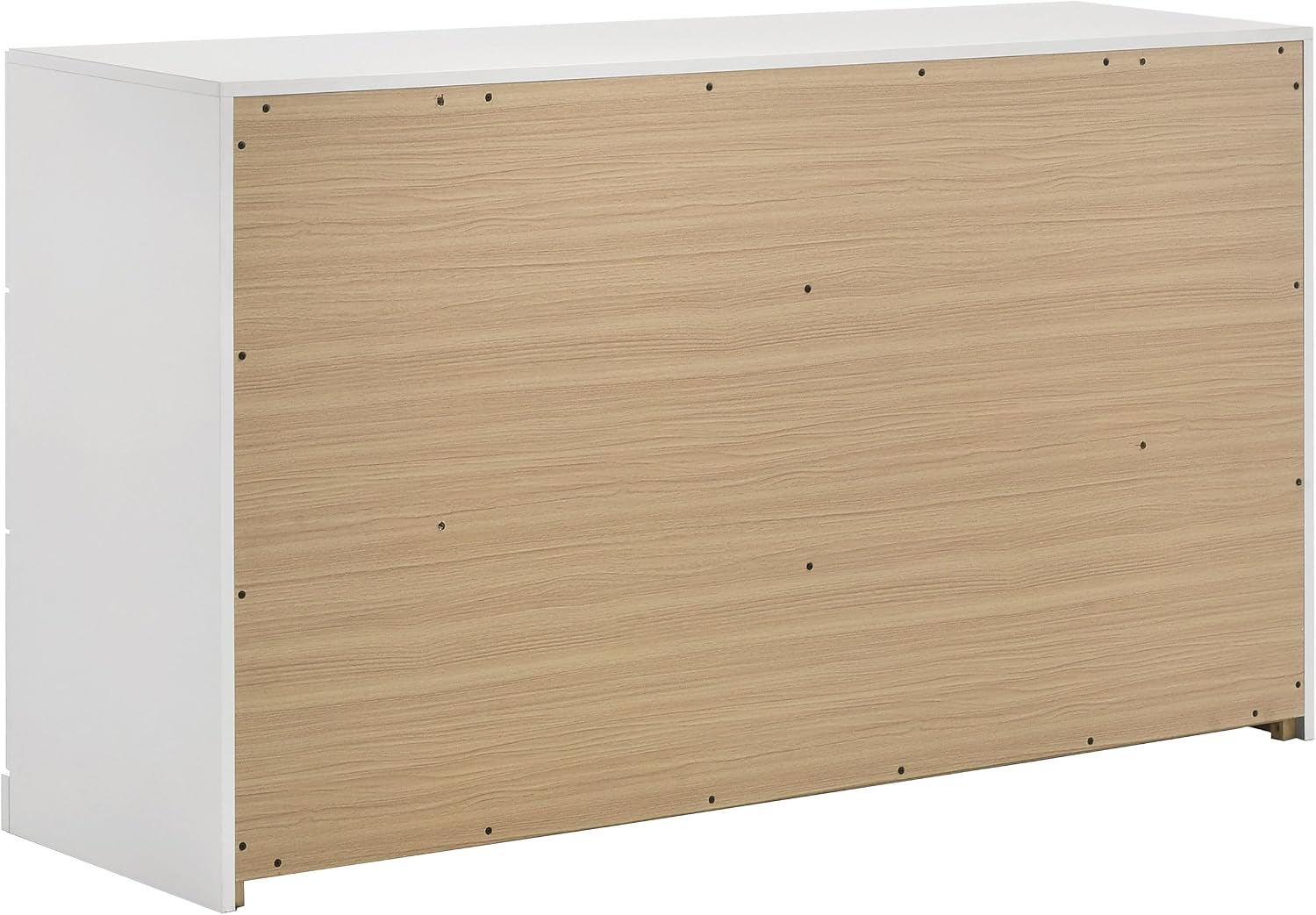 Coaster Home Furnishings - INES - Wood - 4-Piece Bedroom Set with Upholstered Bed and Flat Drawer Fronts - Bedroom - Queen Size - White High Gloss and Grey - 223091GRYQ-S4