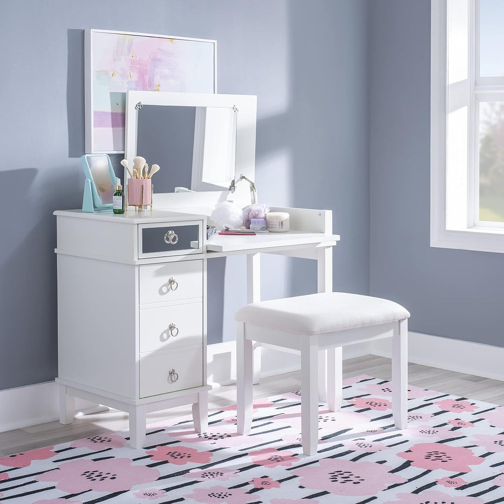 Linon Vanity Set, White
