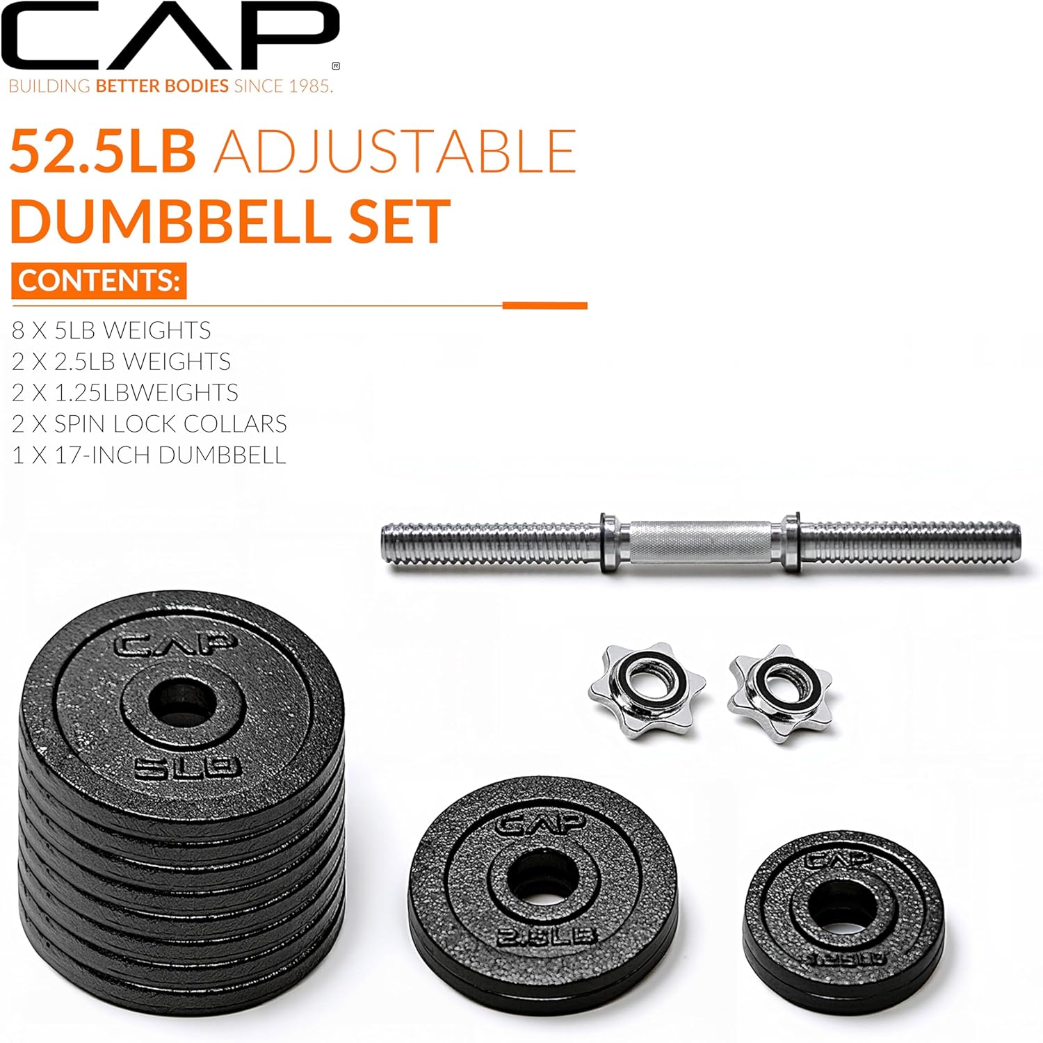 Cap Barbell Adjustable Dumbbell Weight Set | Multiple Options